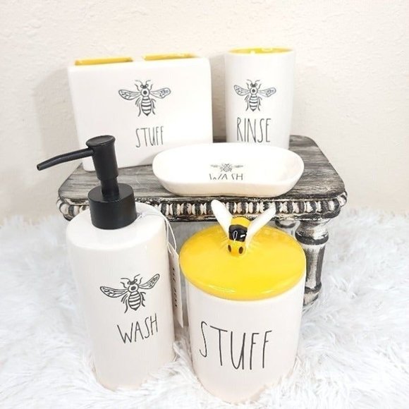 Rae Dunn Bath Rae Dunn Bee Bathroom Set Poshmark